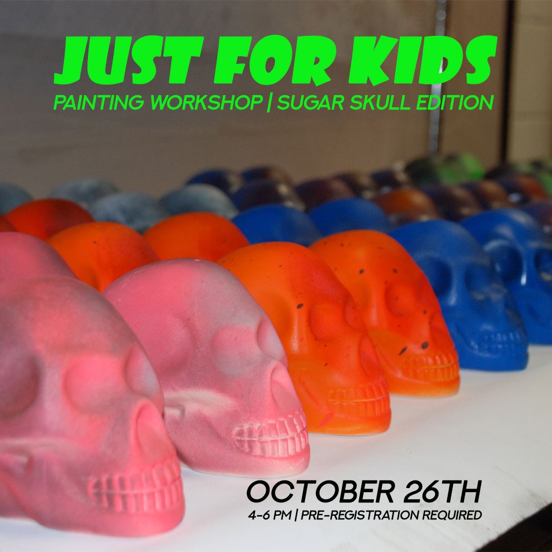 Just For Kids Painting Workshop Sugar Skull Edition