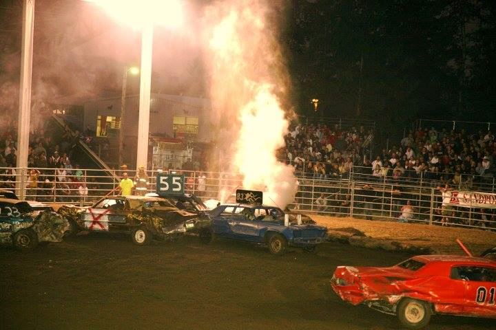 Demolition Derby at the Bonner County Fair