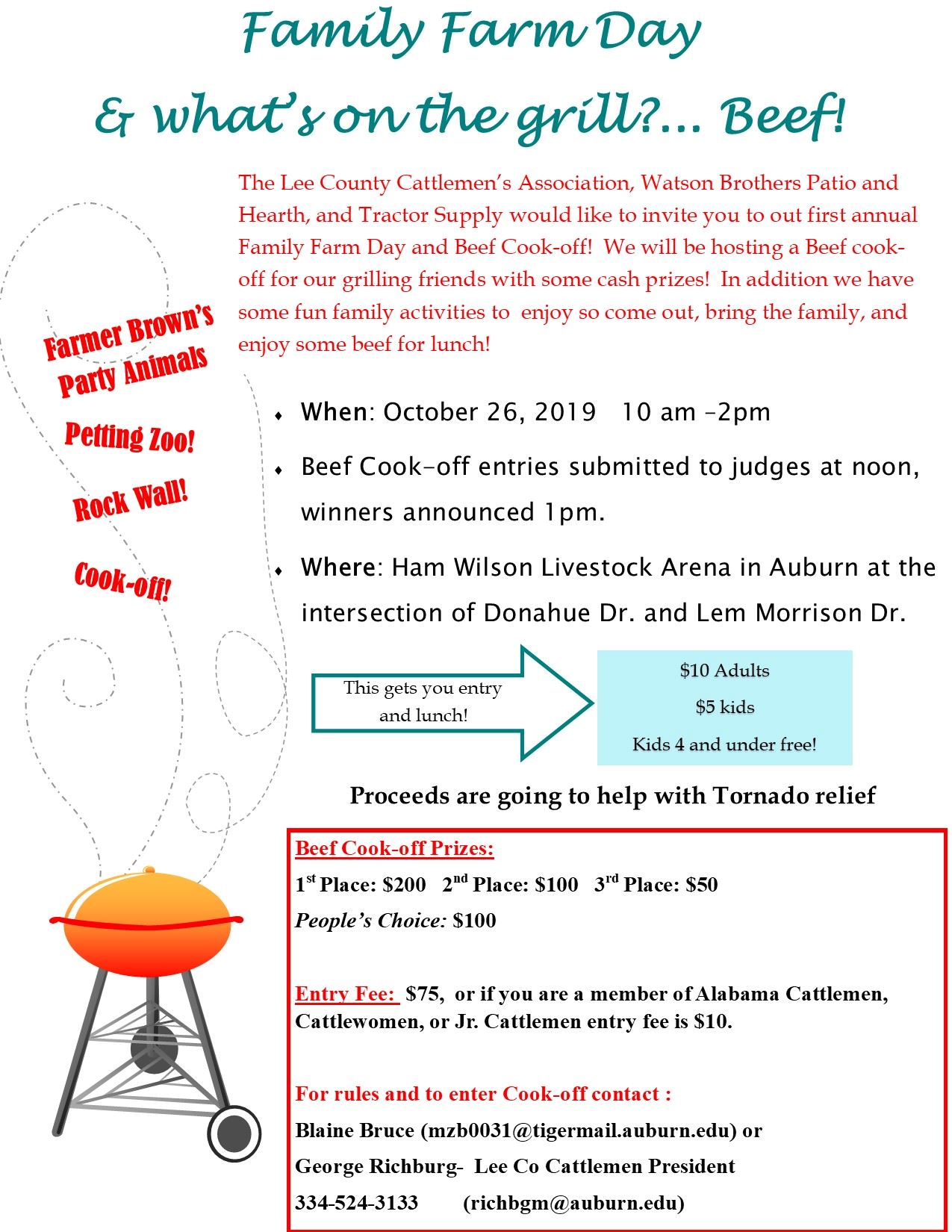 Lee County Cattlemen S Association Family Farm Day And Beef Cook Off