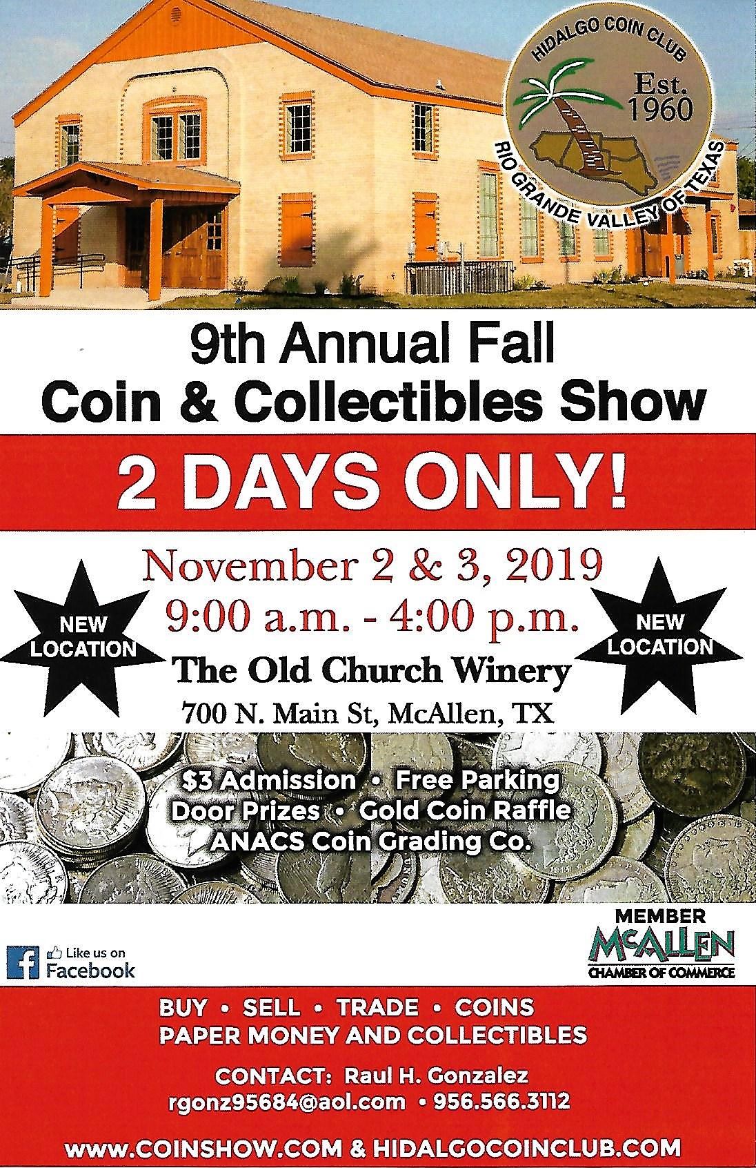 Fall Coin Collectibles Show