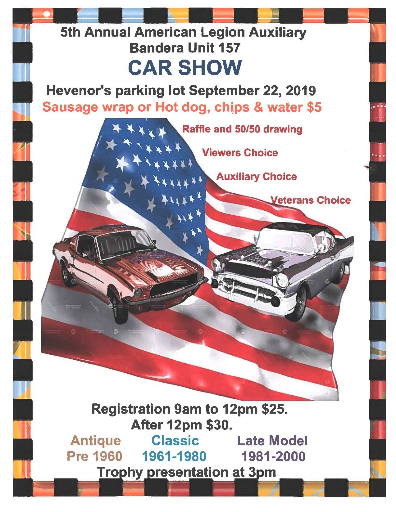 5th Annual American Legion 157 Car Show