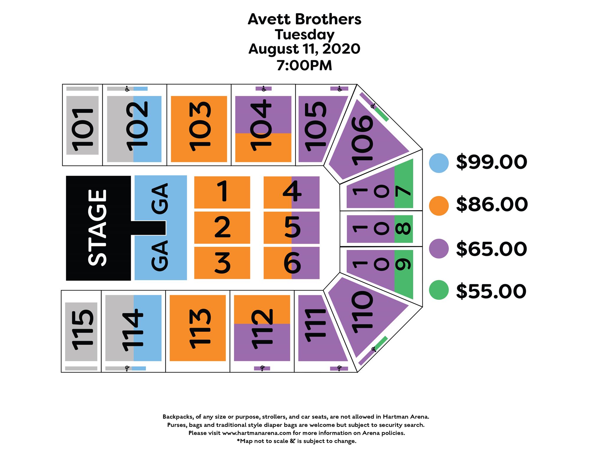 Maine Amphitheater Seating Chart