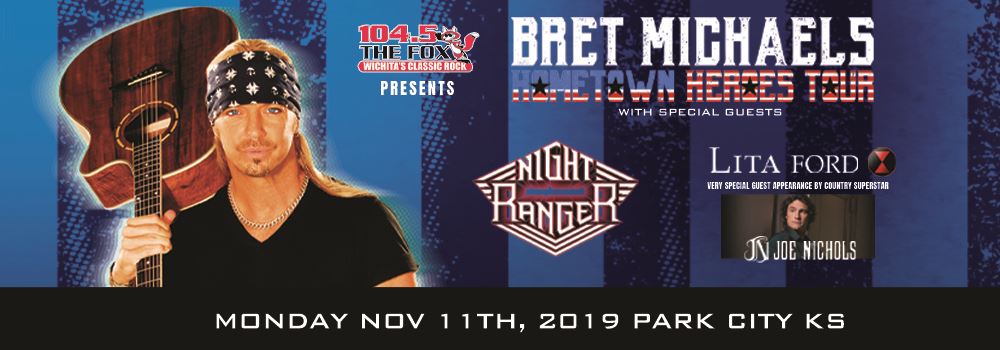 Image result for Bret Michaels "Hometown Heroes Tour"