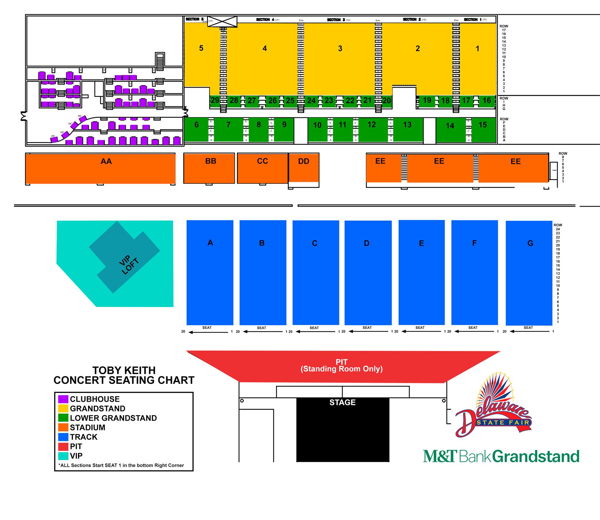 fair grandstand seating chart Focus