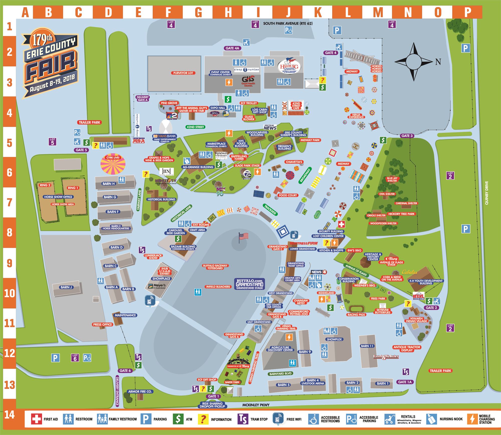 Erie County Fair Map | Map Of The World