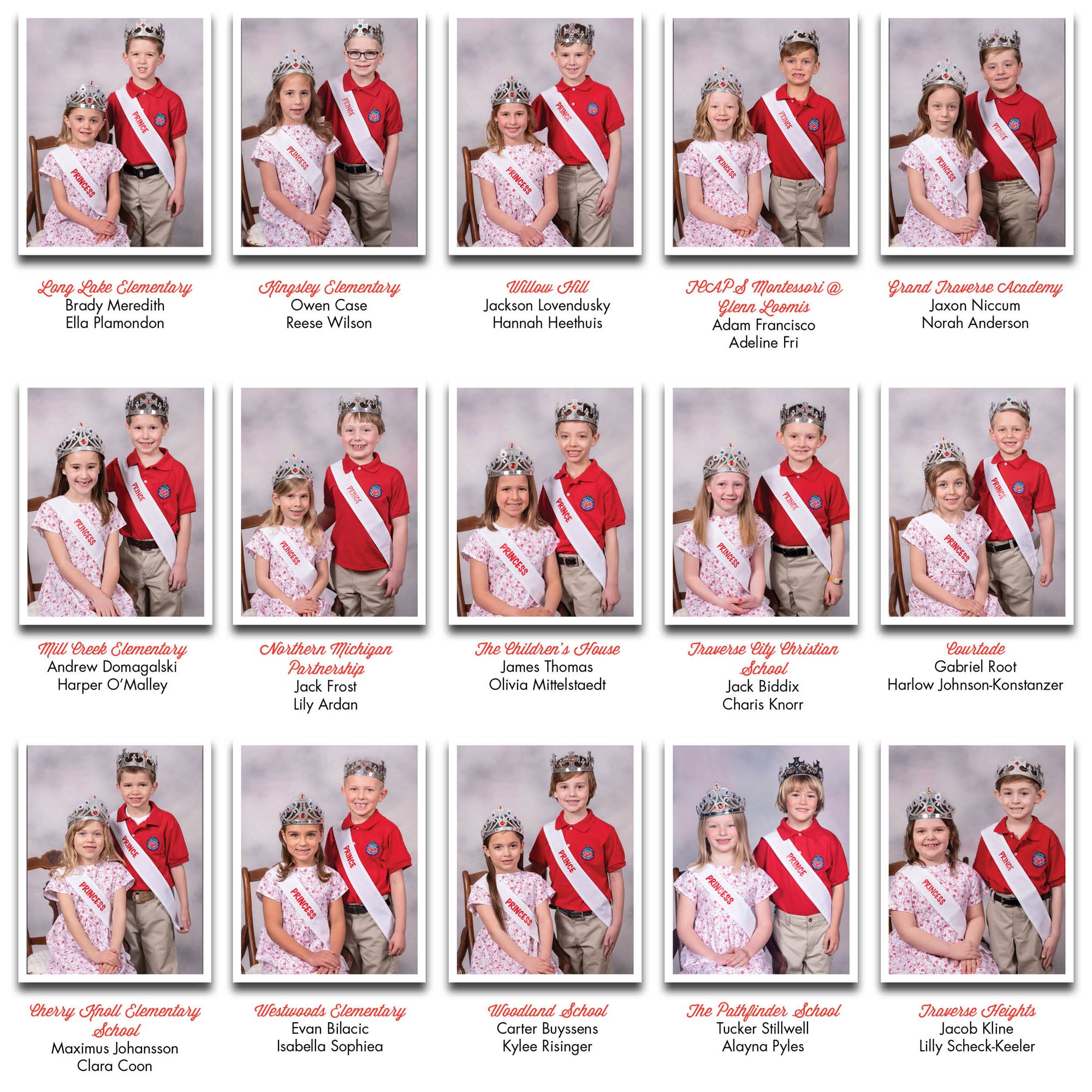 Current Princes and Princesses