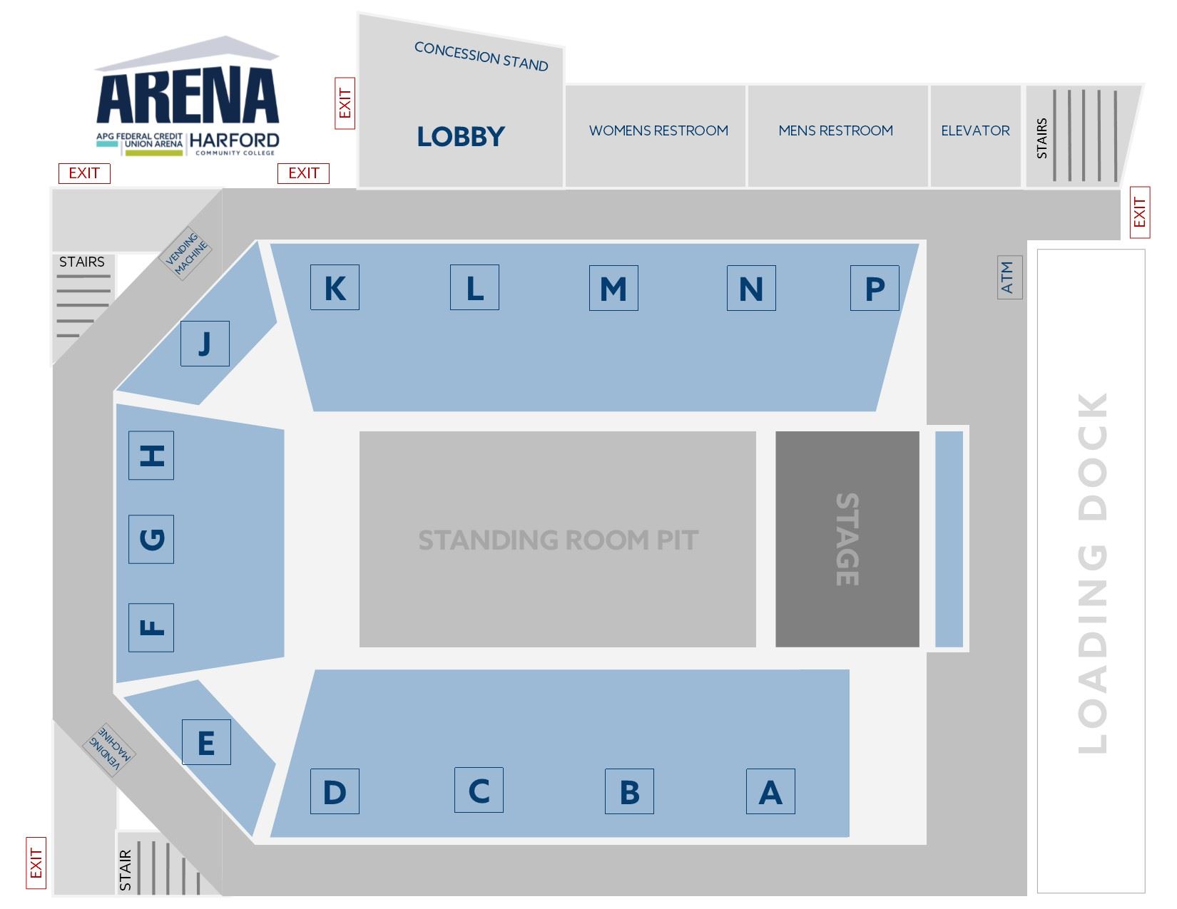 Seating Configurations APG Federal Credit Union Arena