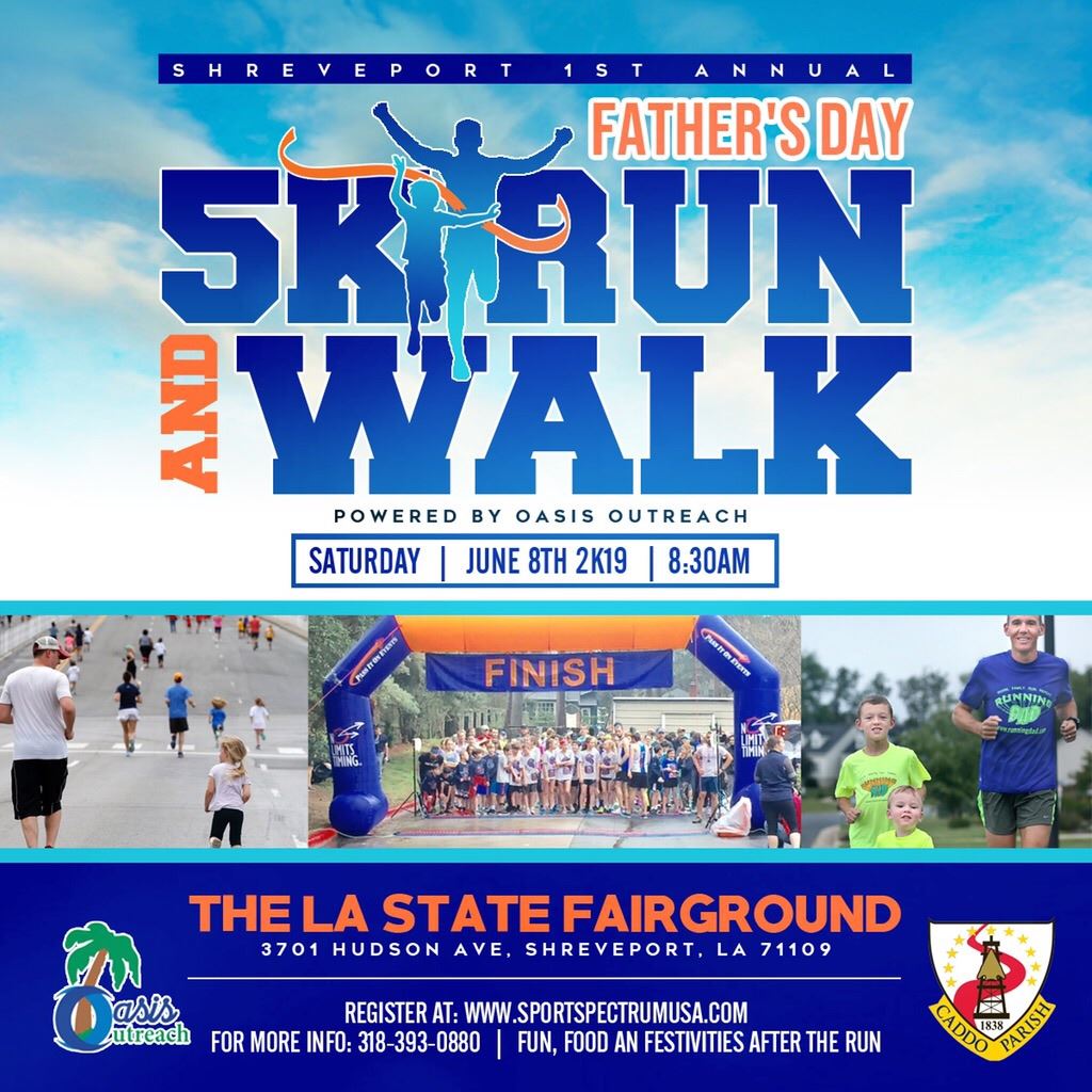 Shreveport 1st Annual Father&#39;s Day 5K Run & Walk / June 8th