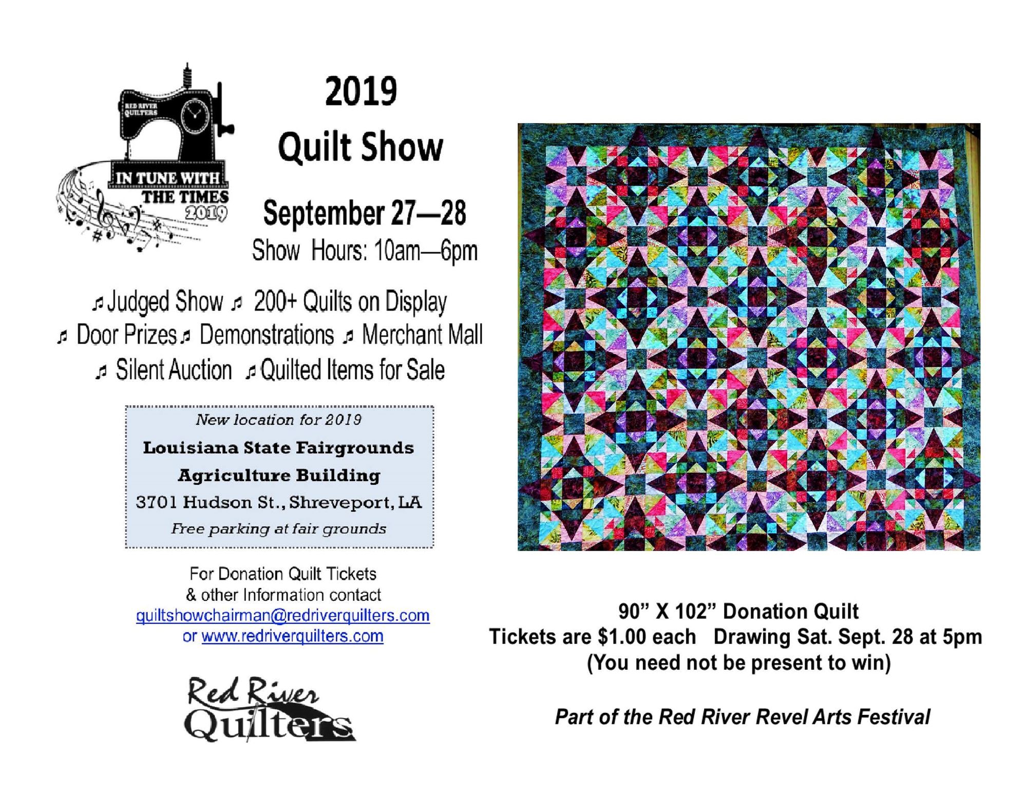 Red River Quilters 2019 Quilt Show / Sept. 27 & 28